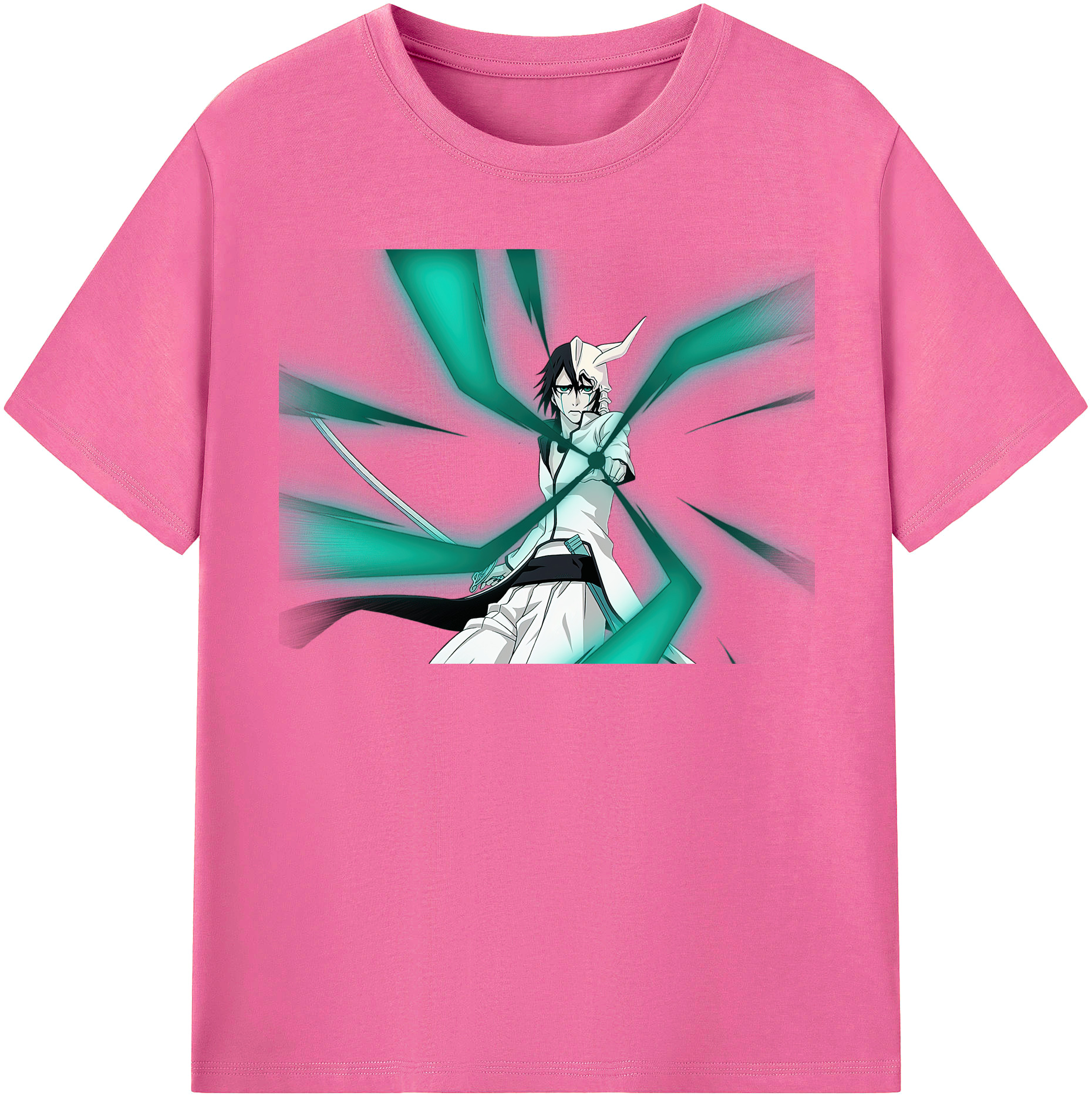 （画像用） ブリーチ ウルキオラ·シファー BLEACH Ulquiorra cifer レディースカジュアルプリントTシャツ（綿100％）